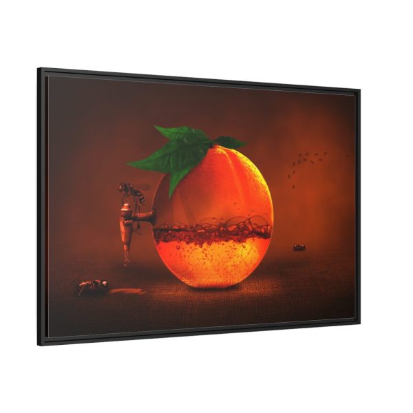 88289-475.jpg Orange Fruit Juice Framed Canvas