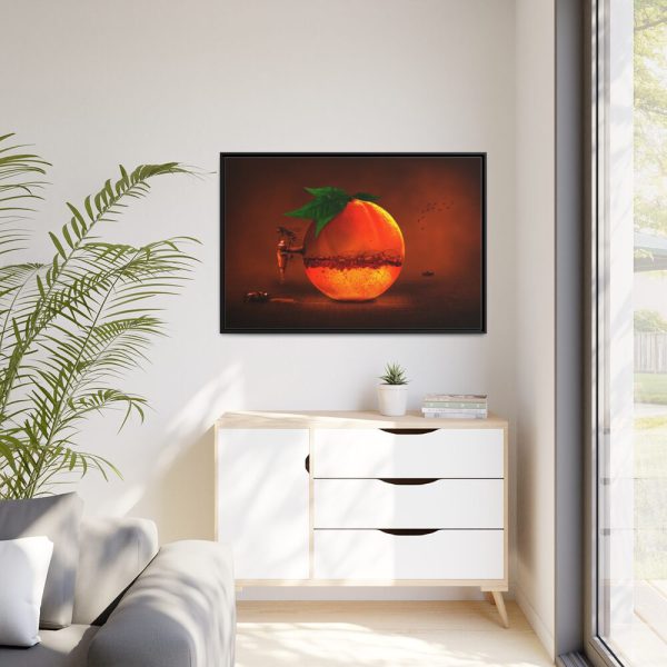 88289-478.jpg Orange Fruit Juice Framed Canvas