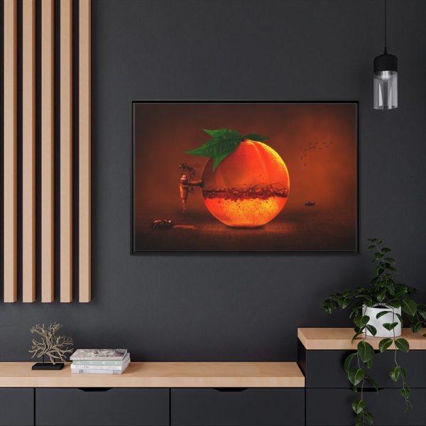 88289-479.jpg Orange Fruit Juice Framed Canvas