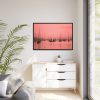 88289-508.jpg Pink Photo With Boats Framed Canvas
