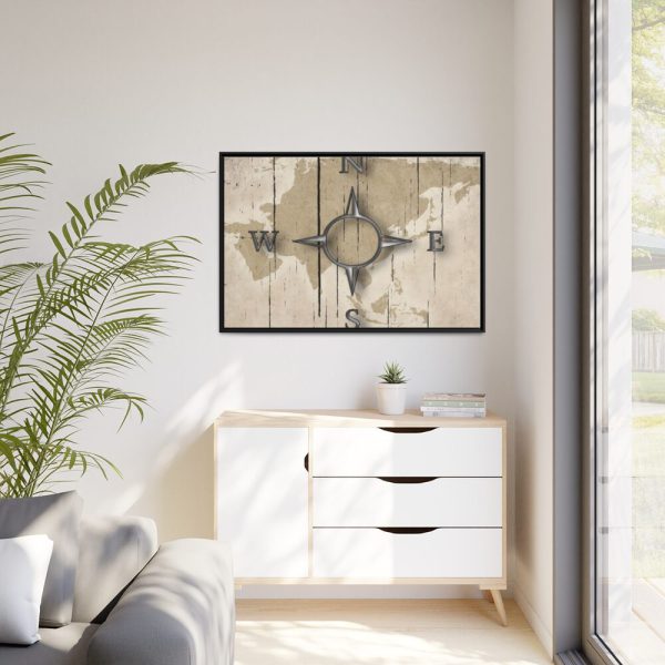 88289-513.jpg Compass Framed Canvas