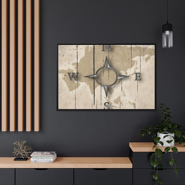 88289-514.jpg Compass Framed Canvas