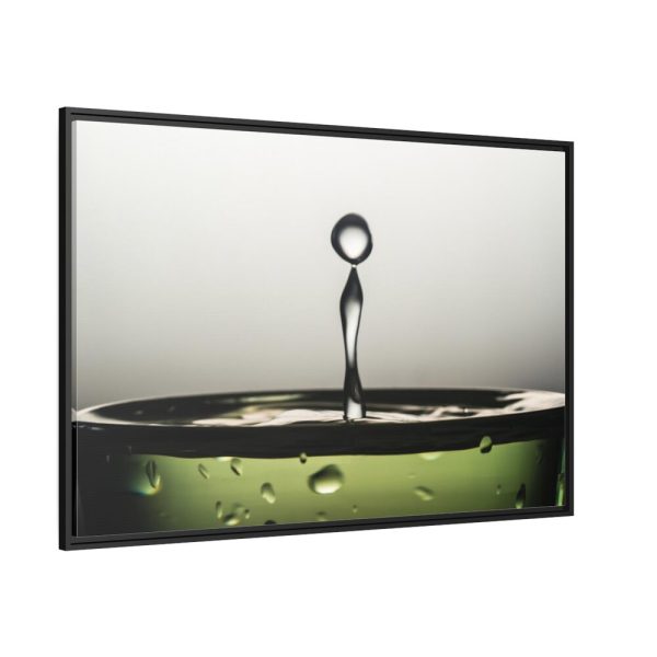 88289-515.jpg Water Droplets Framed Canvas