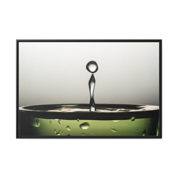 88289-516.jpg Water Droplets Framed Canvas