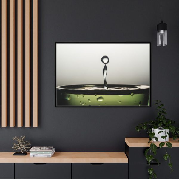 88289-519.jpg Water Droplets Framed Canvas