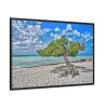 88289-530.jpg Water Texture of Beach Scenery Framed Canvas