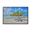 88289-531.jpg Water Texture of Beach Scenery Framed Canvas