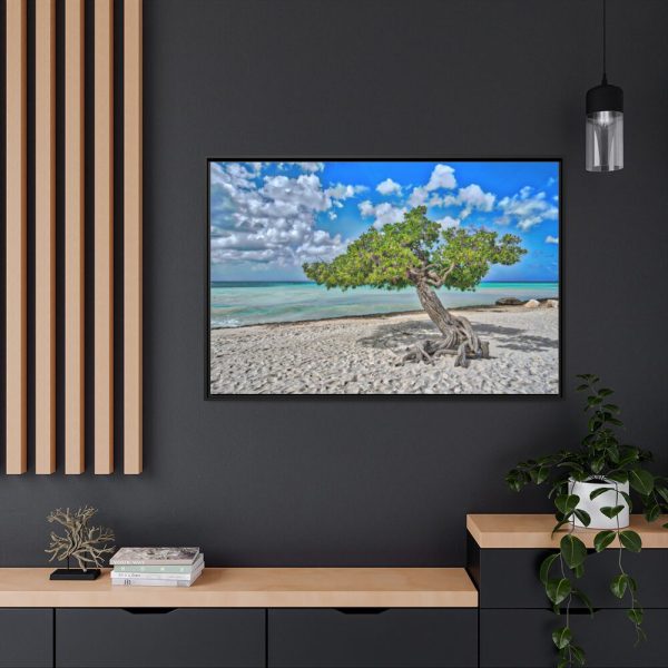 88289-534.jpg Water Texture of Beach Scenery Framed Canvas