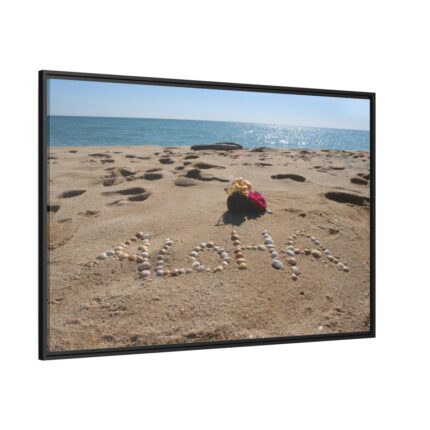 Aloha Hawaii Ocean Framed Canvas