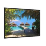 Exotic Tropical Island Framed Canvas