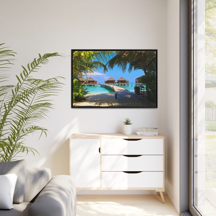 Exotic Tropical Island Framed Canvas - Image 4