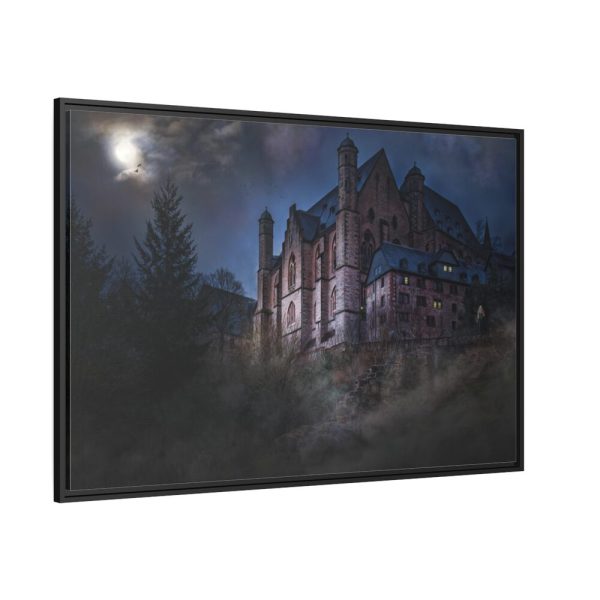 88289-55.jpg Mystical Castle in Dark Forest Framed Canvas