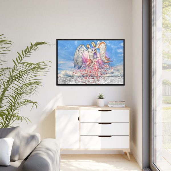 Love Of Angels Framed Canvas