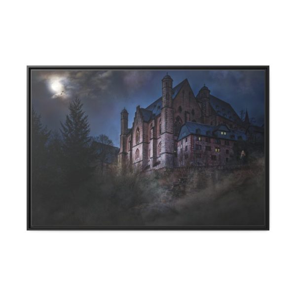 88289-56.jpg Mystical Castle in Dark Forest Framed Canvas