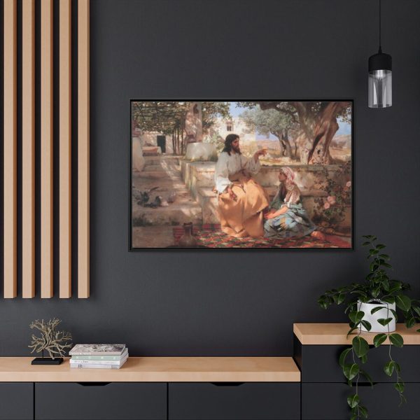 88289-564.jpg Semiradsky Christ Martha Maria Framed Canvas