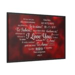 Love Languages Framed Canvas