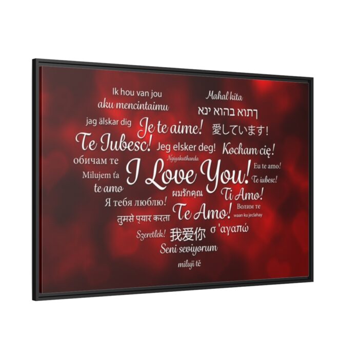 Love Languages Framed Canvas - Image 1