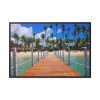 Tropics Palms Framed Canvas