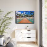 Tropics Palms Framed Canvas - Image 4