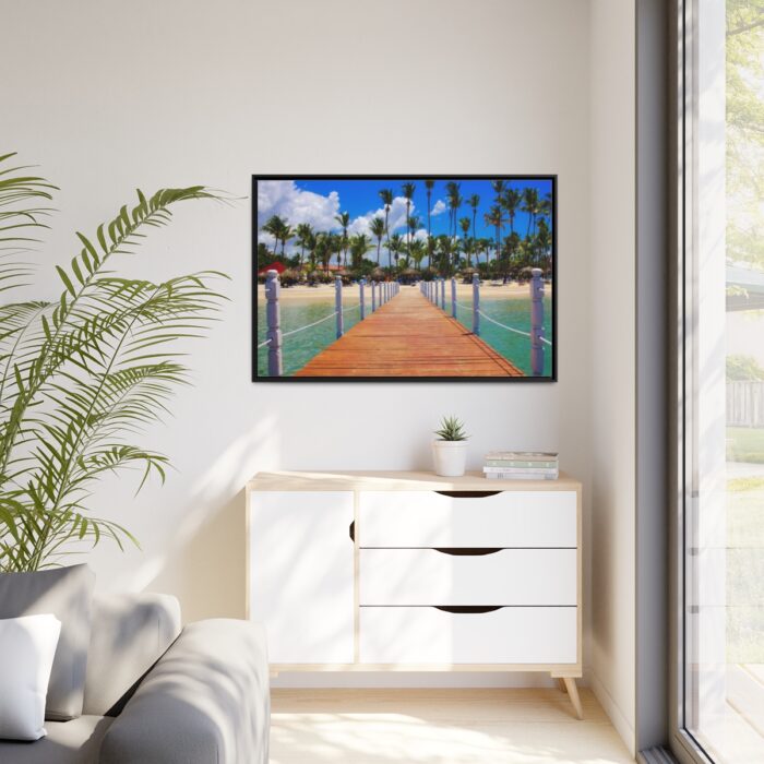 Tropics Palms Framed Canvas - Image 4