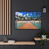 Tropics Palms Framed Canvas