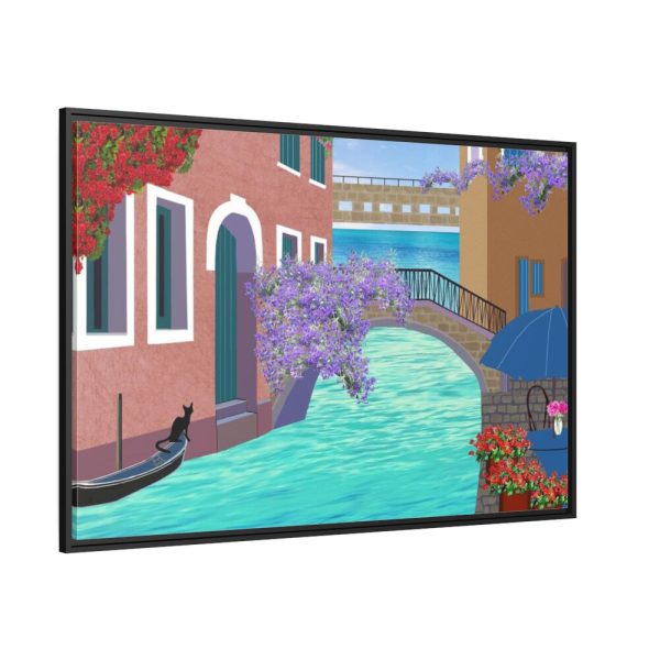 88289-580.jpg Channel Houses Italy Venice Framed Canvas