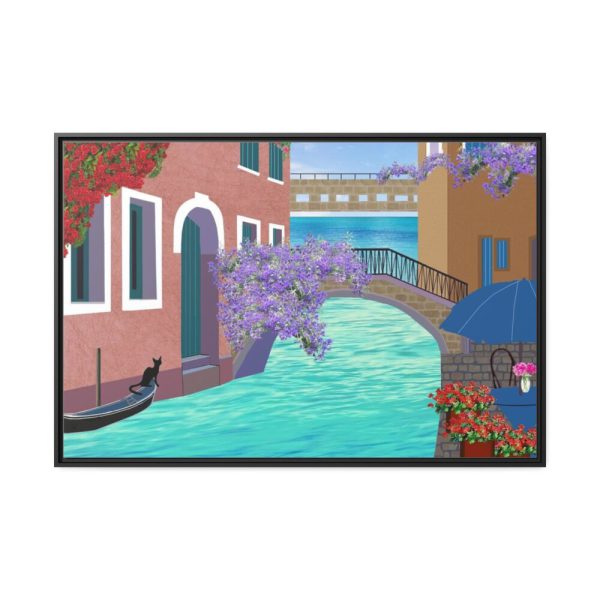 88289-581.jpg Channel Houses Italy Venice Framed Canvas