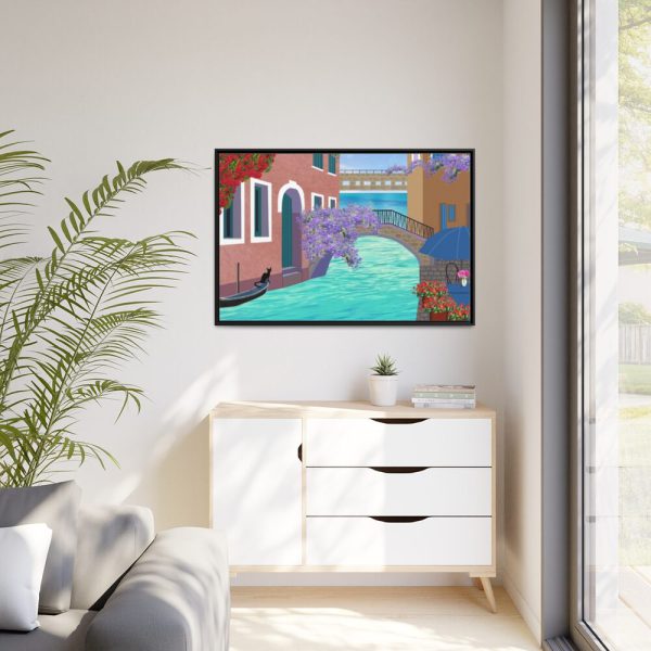 88289-583.jpg Channel Houses Italy Venice Framed Canvas