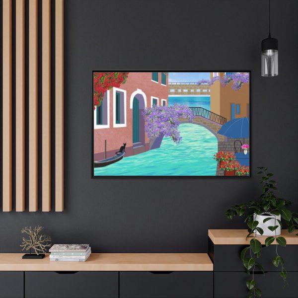 88289-584.jpg Channel Houses Italy Venice Framed Canvas