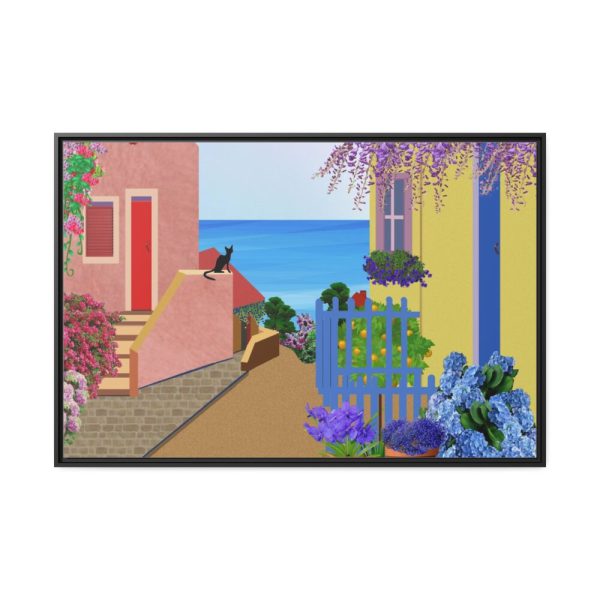 88289-586.jpg House in Italy Framed Canvas