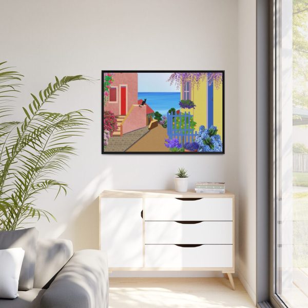 88289-588.jpg House in Italy Framed Canvas