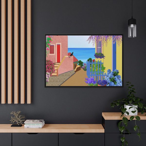 88289-589.jpg House in Italy Framed Canvas