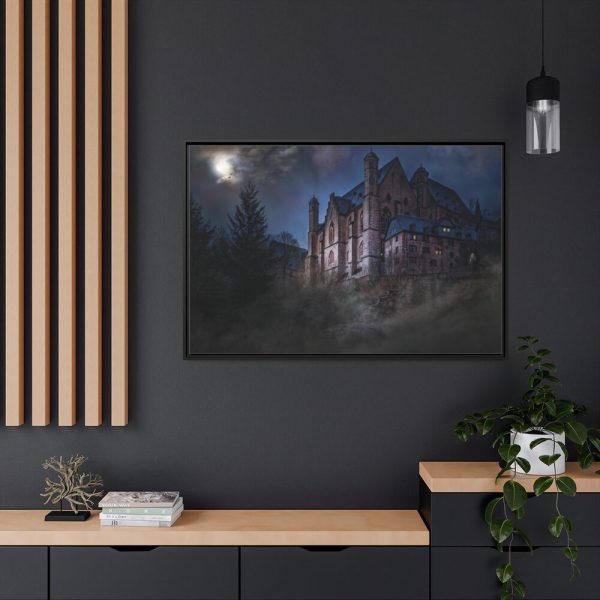 88289-59.jpg Mystical Castle in Dark Forest Framed Canvas