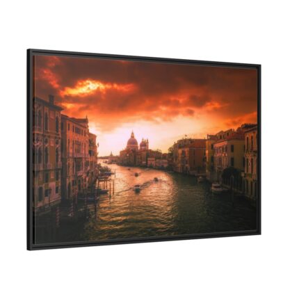 Italy Urban City Framed Canvas