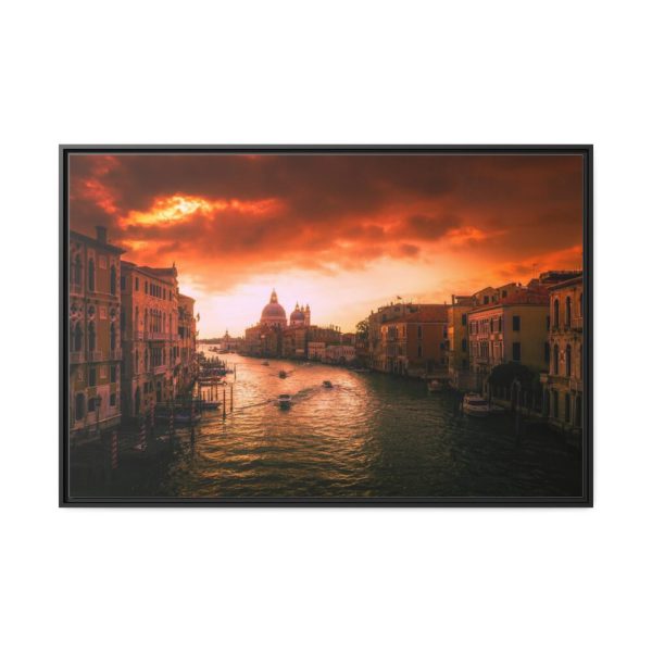 Italy Urban City Framed Canvas