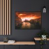 Italy Urban City Framed Canvas