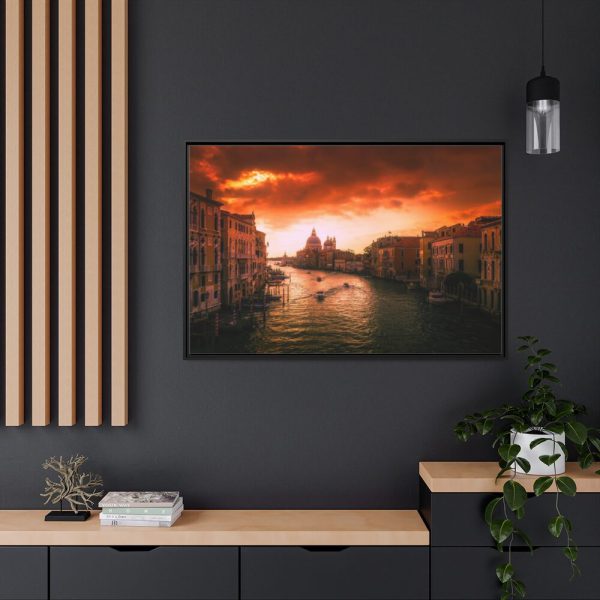 Italy Urban City Framed Canvas