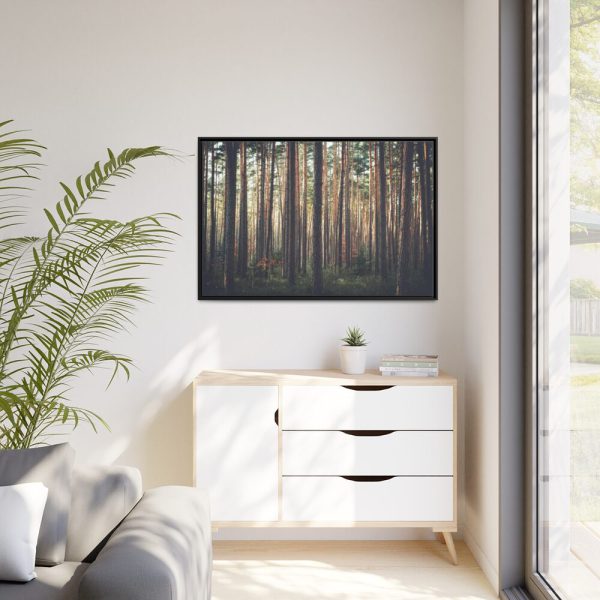 88289-613.jpg Thicket Pine Trees Framed Canvas