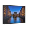 88289-635.jpg Canal Reflection Framed Canvas