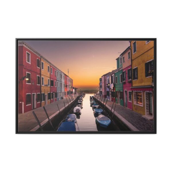 88289-646.jpg Sunset in Burano Framed Canvas