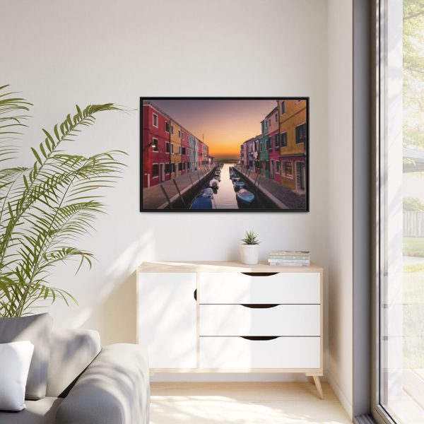 88289-648.jpg Sunset in Burano Framed Canvas