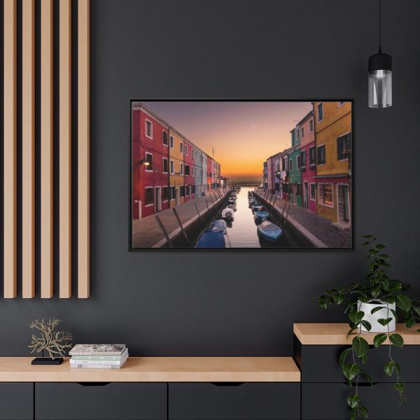 88289-649.jpg Sunset in Burano Framed Canvas