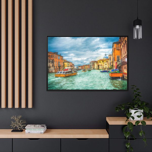 88289-654.jpg Italy Gondola Framed Canvas