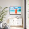88289-663.jpg Tropical Drink On The Beach Framed Canvas