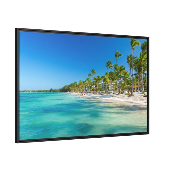 88289-680.jpg Palm Trees On The Beach Framed Canvas