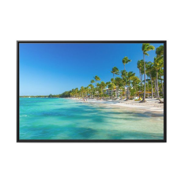 88289-681.jpg Palm Trees On The Beach Framed Canvas