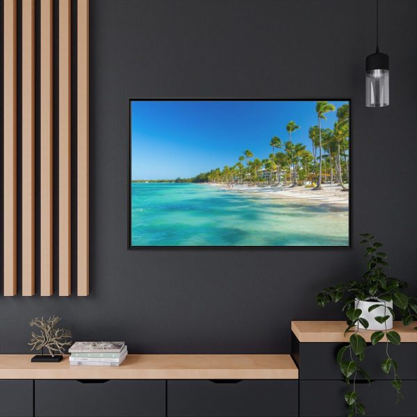 88289-684.jpg Palm Trees On The Beach Framed Canvas