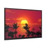 Orange Sky Framed Canvas