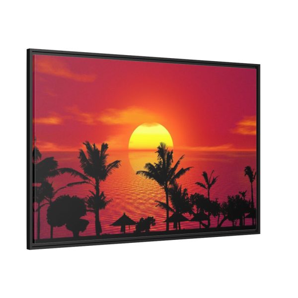 Orange Sky Framed Canvas
