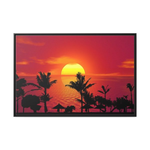 Orange Sky Framed Canvas